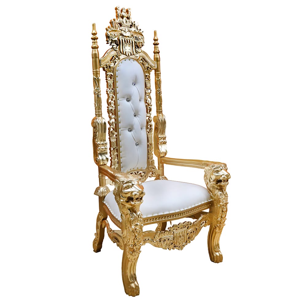 Throne King Lounge Chair White Furniture