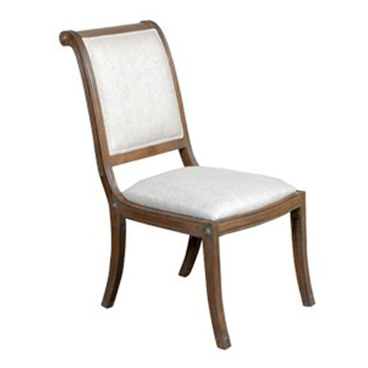 Louis XVI Pedram Rolled Back Side Chair