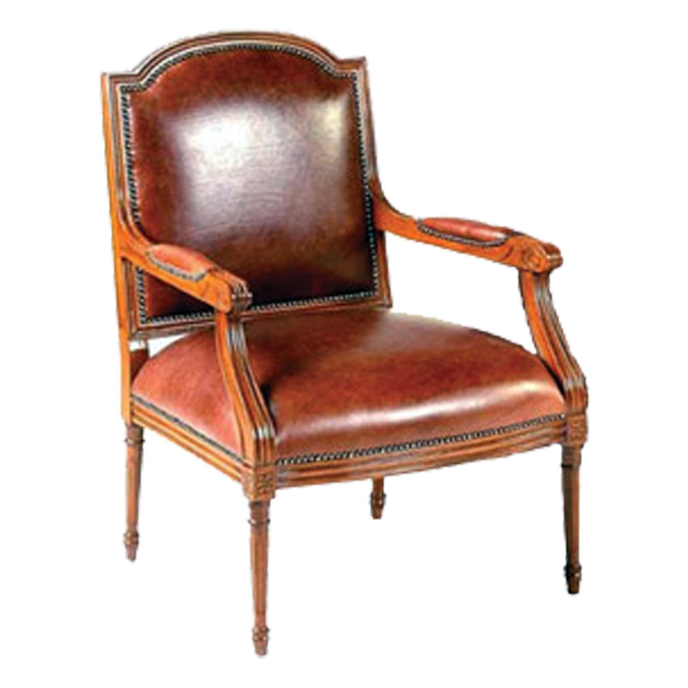 Louis XVI Transitional Lounge Chair