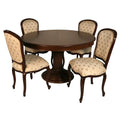 Louis XV 5 Piece Wood Top and Base Dining Set_S739SET5_1