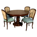 Louis XV 5 Piece Wood Top and Base Dining Set_S739SET6_1