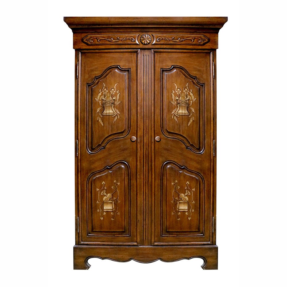 Louis XV French Provincial Armoire Cabinet_1546CH_1