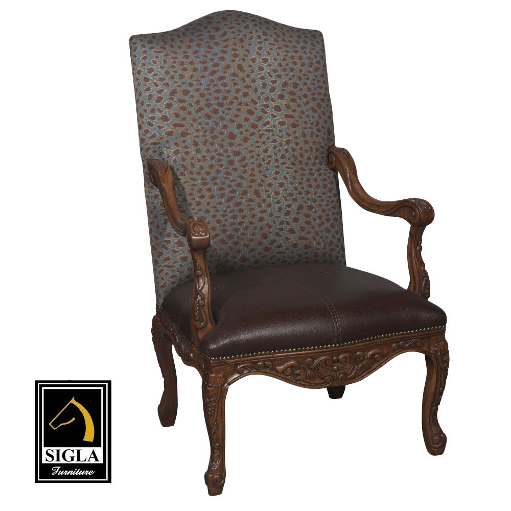 Louis XV Italian Carved Lounge Chair Furniture_S971LC-2_2