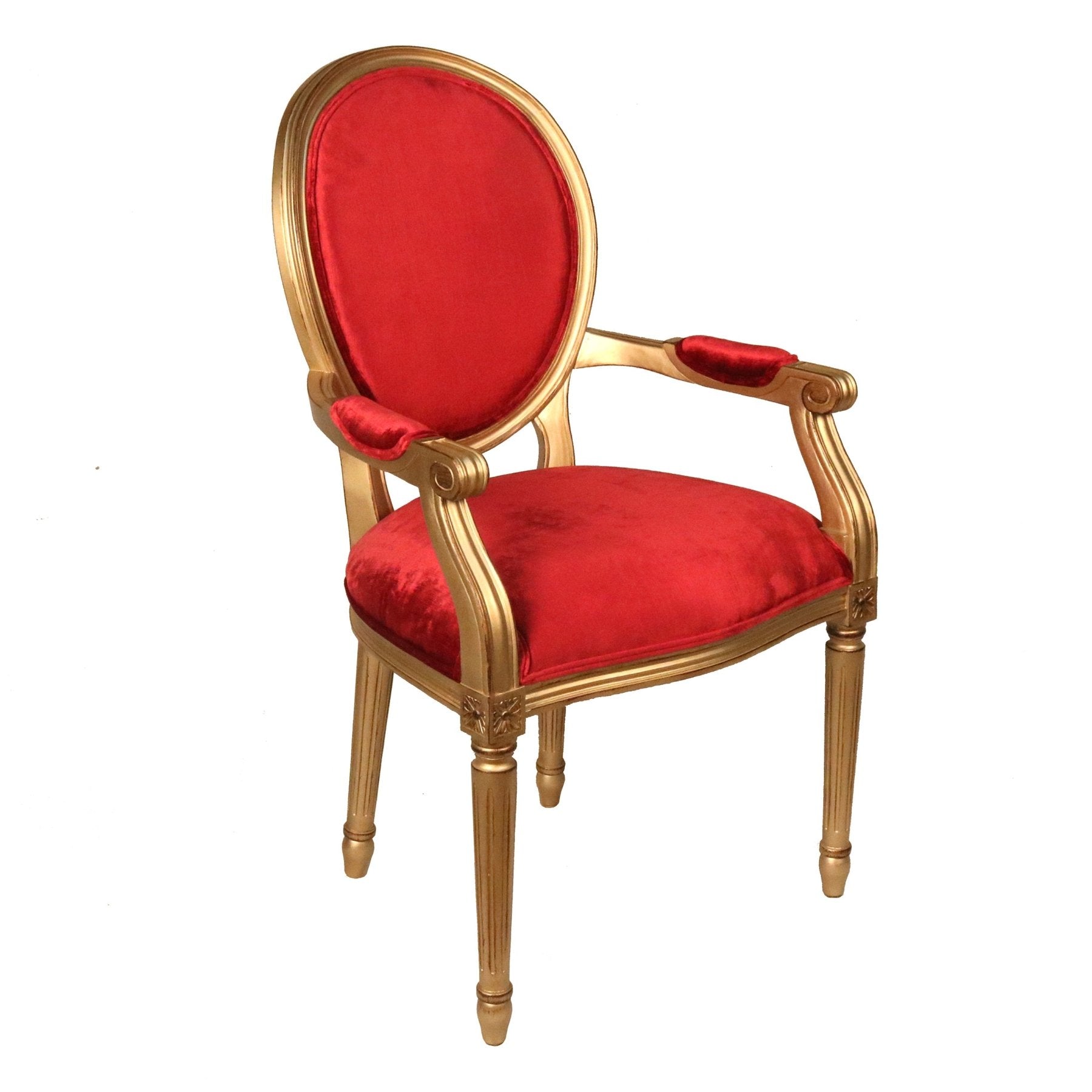 Louis XVI Accent Arm Dining Chair_S799A-10