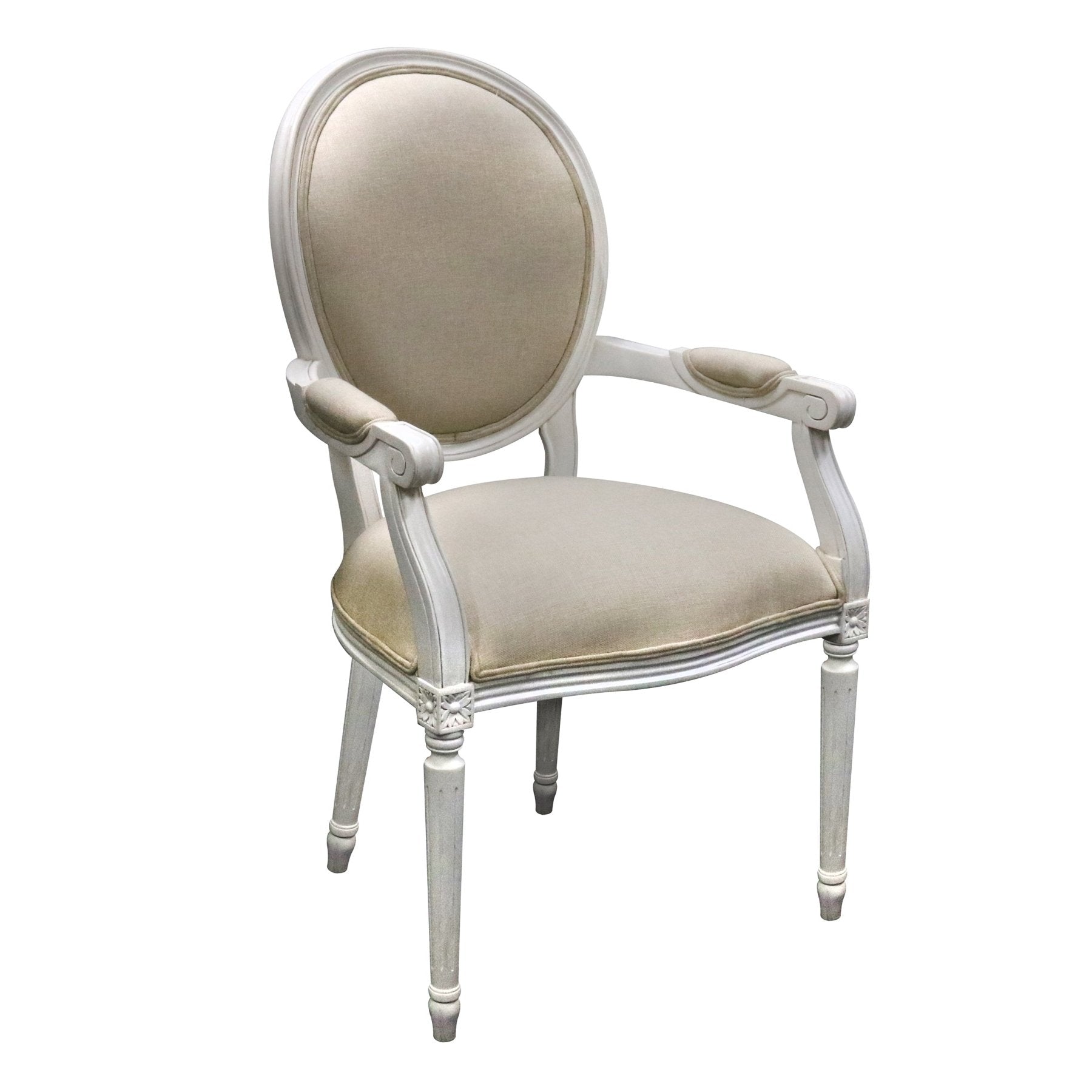 Louis XVI Accent Arm Dining Chair_S799A-11