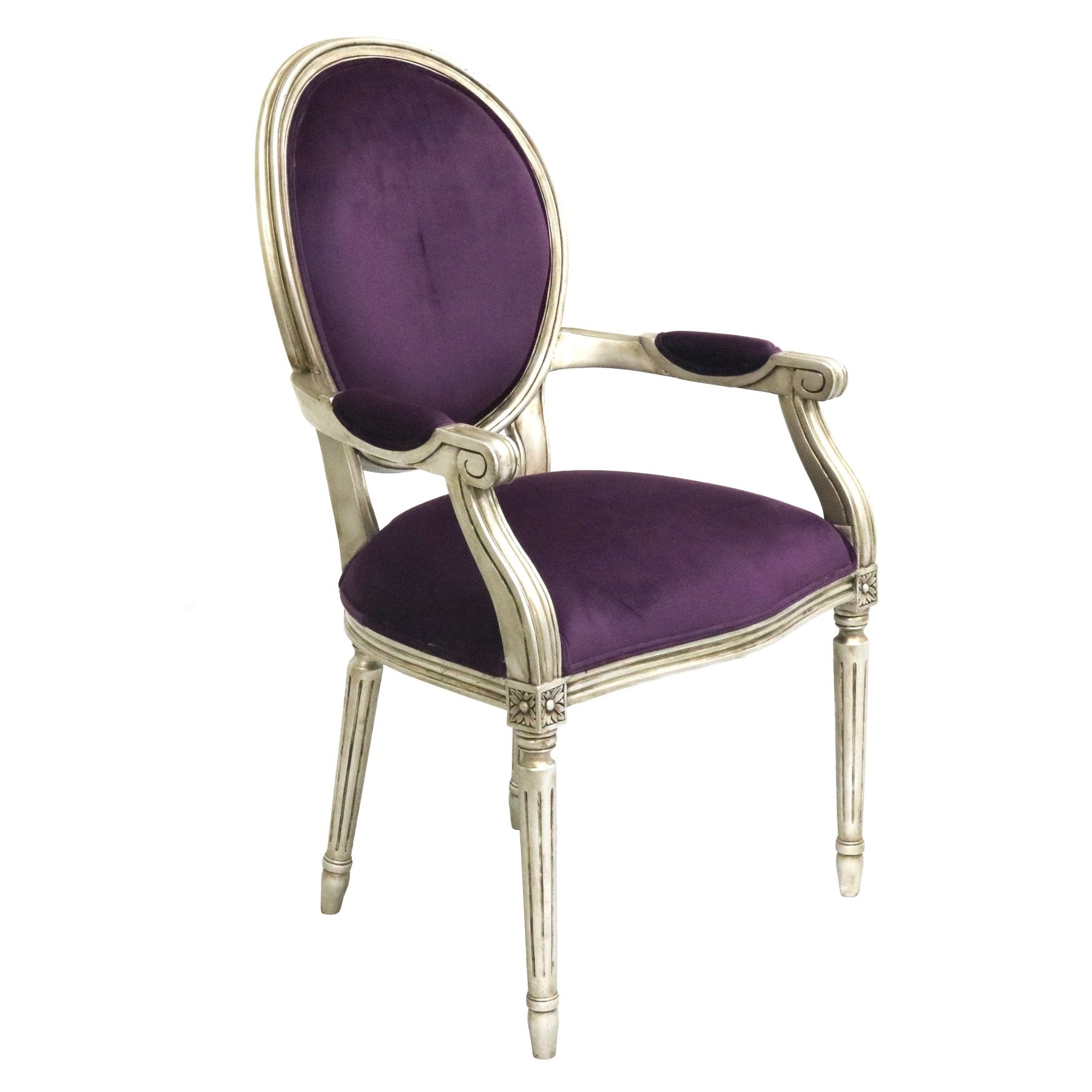 Louis XVI Accent Arm Dining Chair_S799A-12