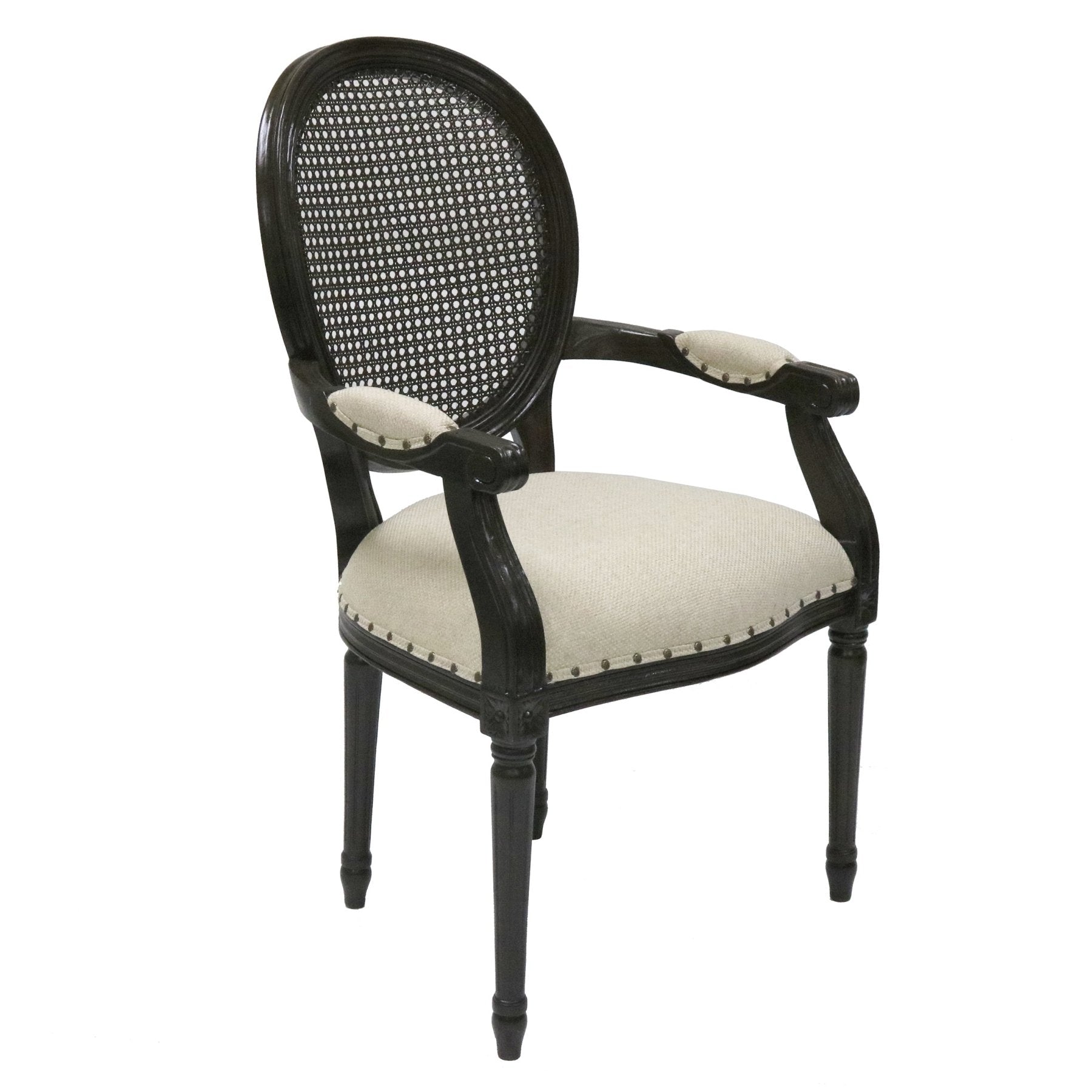 Louis XVI Accent Arm Dining Chair_S799A-13