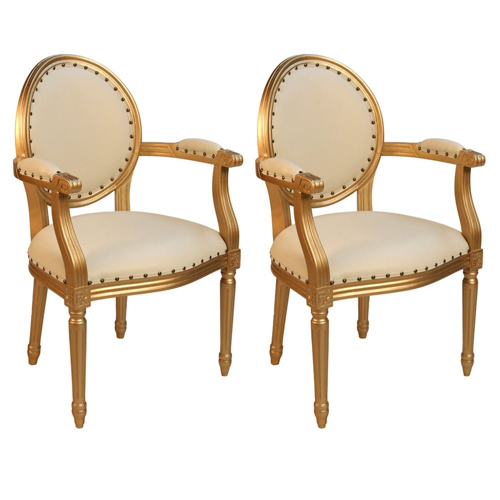 Louis XVI Accent Arm Dining Chair_S799A-9