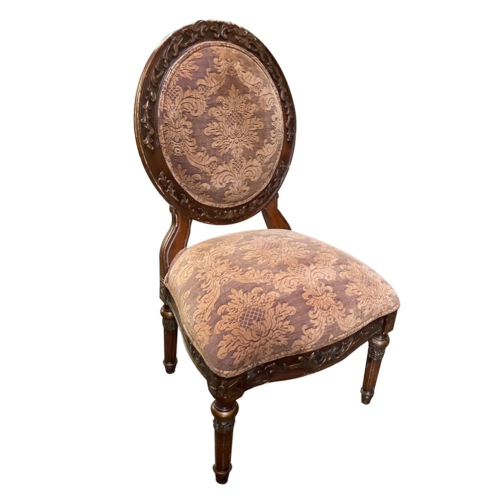 Louis XVI Carved Oval Back Dining Chair_S749S-2