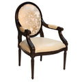 Louis XVI Oval Back Italian Arm Chair