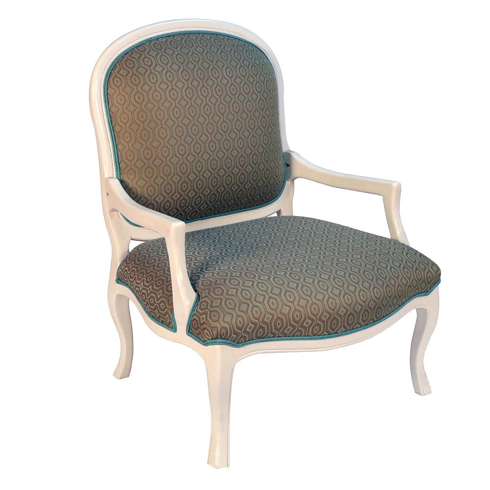 Louis XVI Transitional Lounge Chair