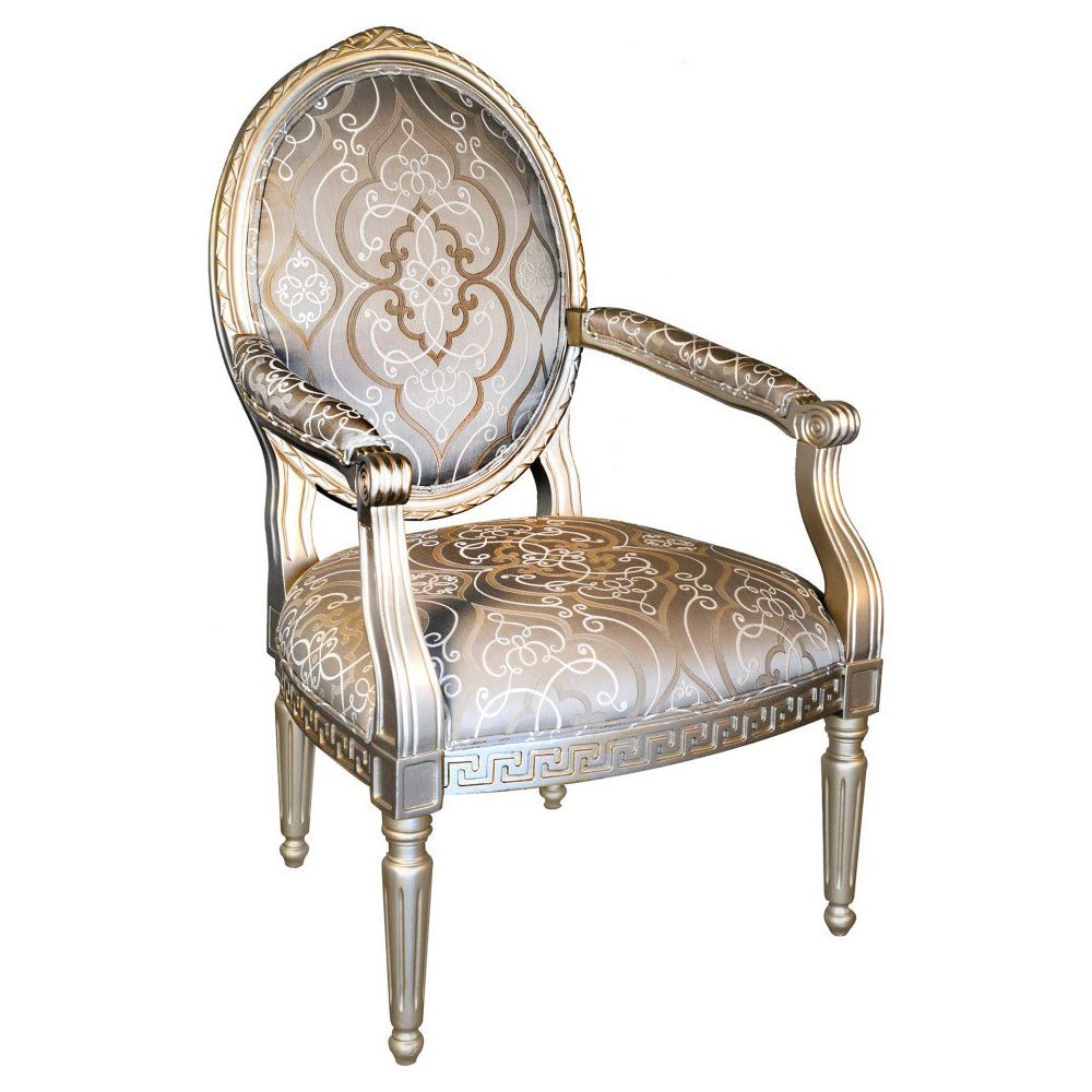 Louis XVII Oval Back Arm Chair Furniture_S993LC-2