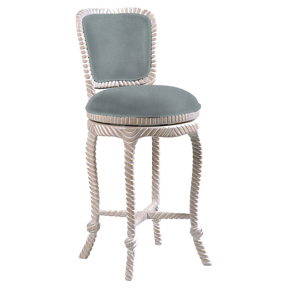 Rope Swivel Barstool Traditional Furniture