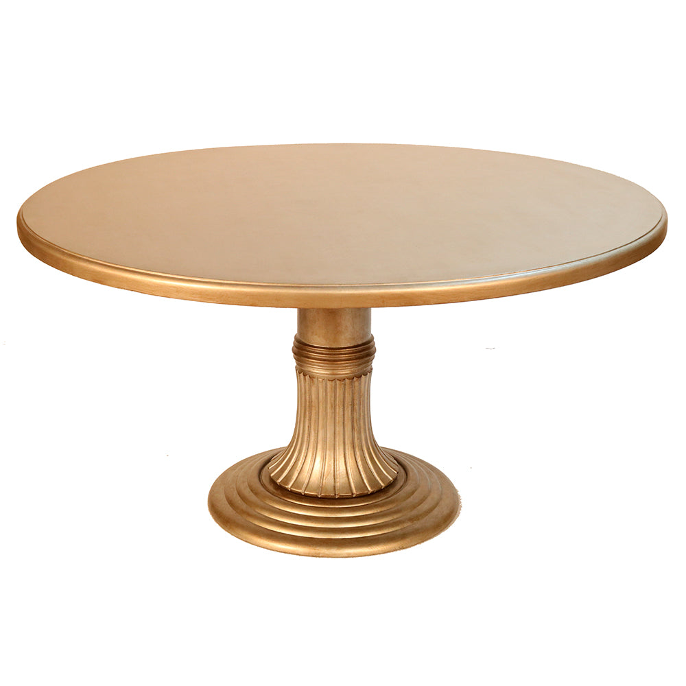Round Spaghetti Wood Top Table