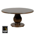 Round Wood Top Traditional Dining Table_S515TRWT-1_1