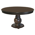 Round Wood Top Traditional Dining Table — 2