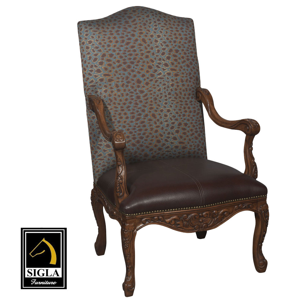 Louis XV Italian Carved Lounge Chair Furniture