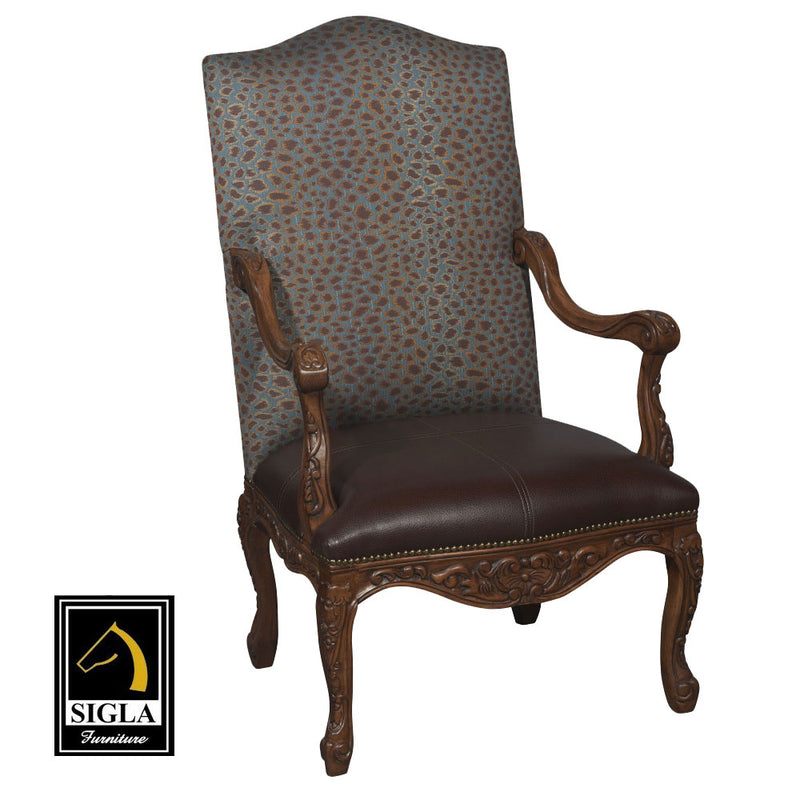 Louis XV Italian Carved Lounge Chair Furniture