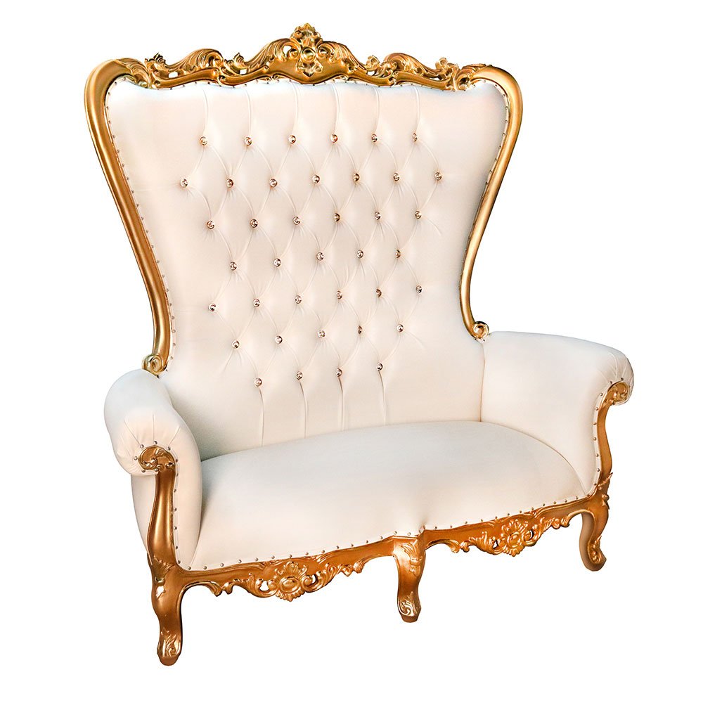 Settee Tufted High - End Throne Loveseat_S237L-1_1