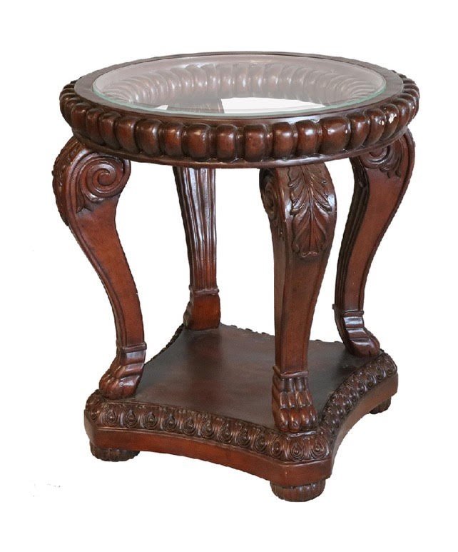 Sorrento Carved Pedestal Table Base_S091T_1