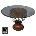Spider Glass Top Dining Table