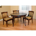 5 Piece Dolphin Dining Set Glass Top