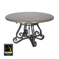 T-Malibu Iron Base Round Table