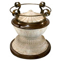 The Urn Glass Top Dining Table Base_S059T_1