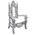 Throne King Junior Lounge Chair White Furniture — 2