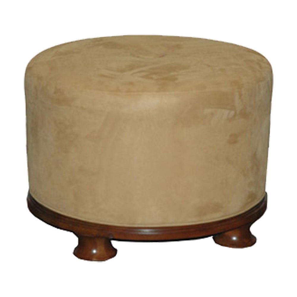 Tom Round Button Modern Bench Ottoman_T98B-2