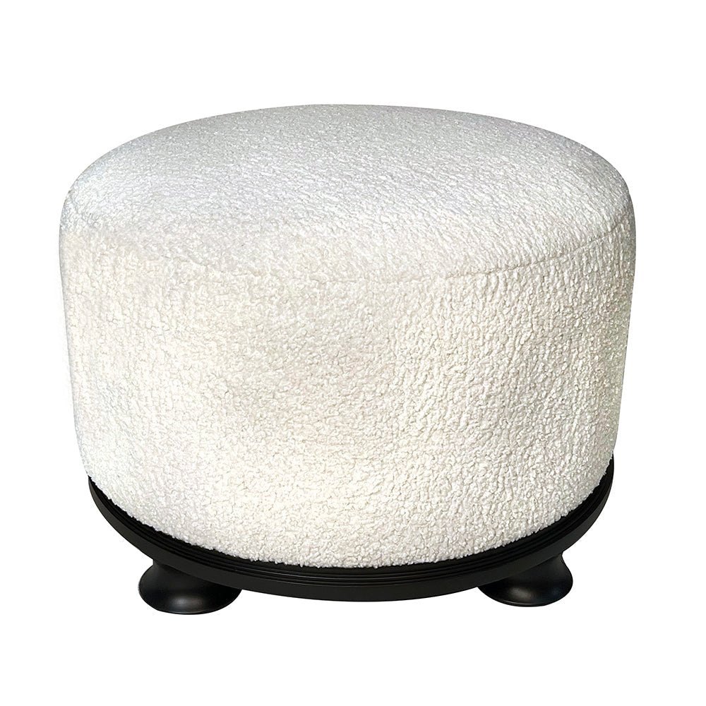 Tom Round Button Modern Bench Ottoman_T98B-3