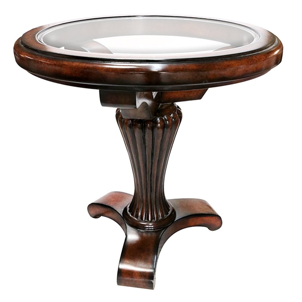 Trillium Glass - Top Transitional Accent Table_S325AT_1