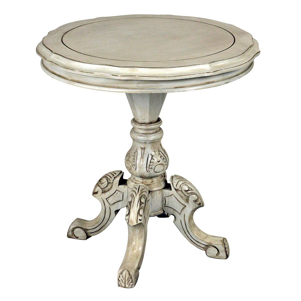 Victorian Pedestal Table Solid Wood Top Furniture_S871AT-3