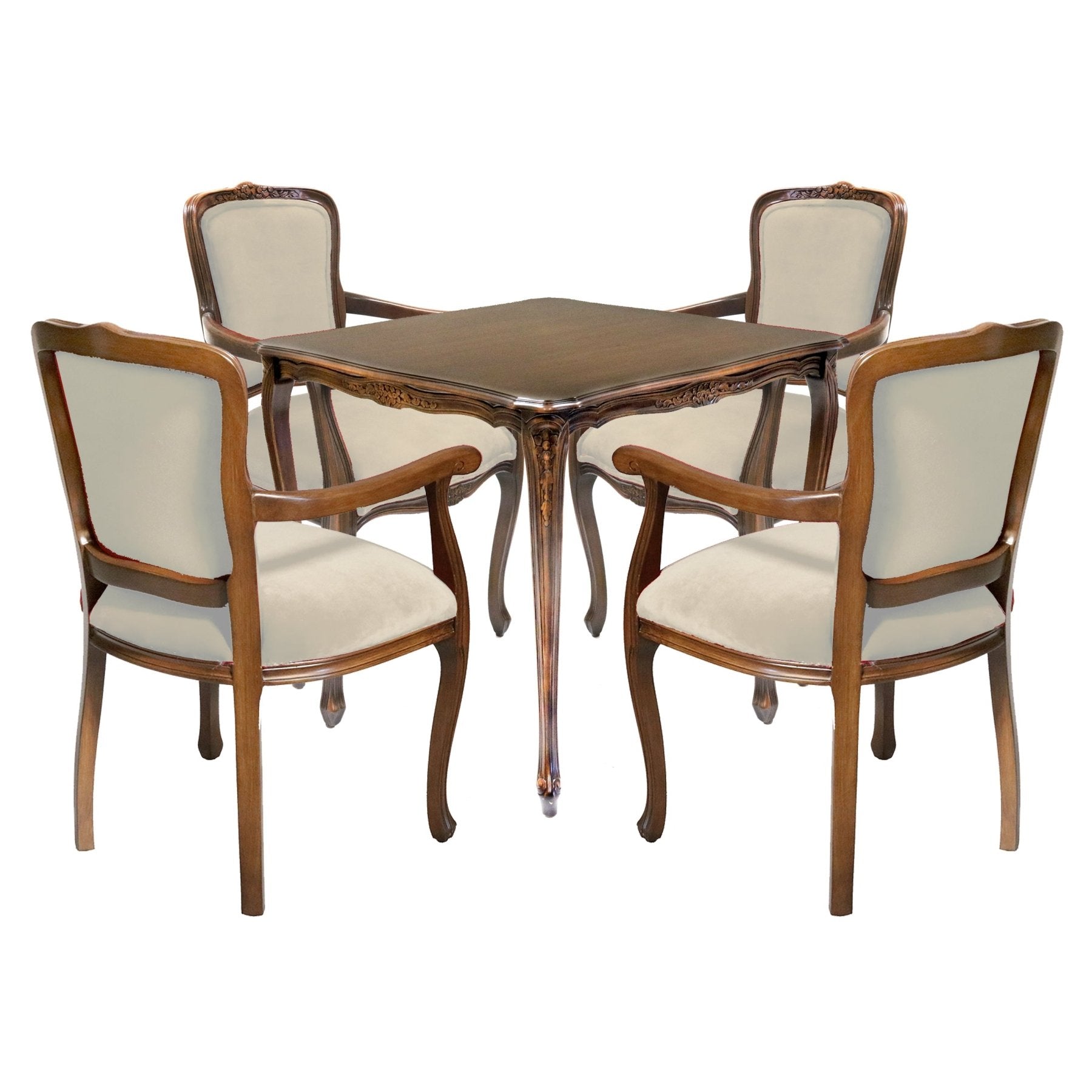 Vintage French Louis XV Game Table Set_S893SET