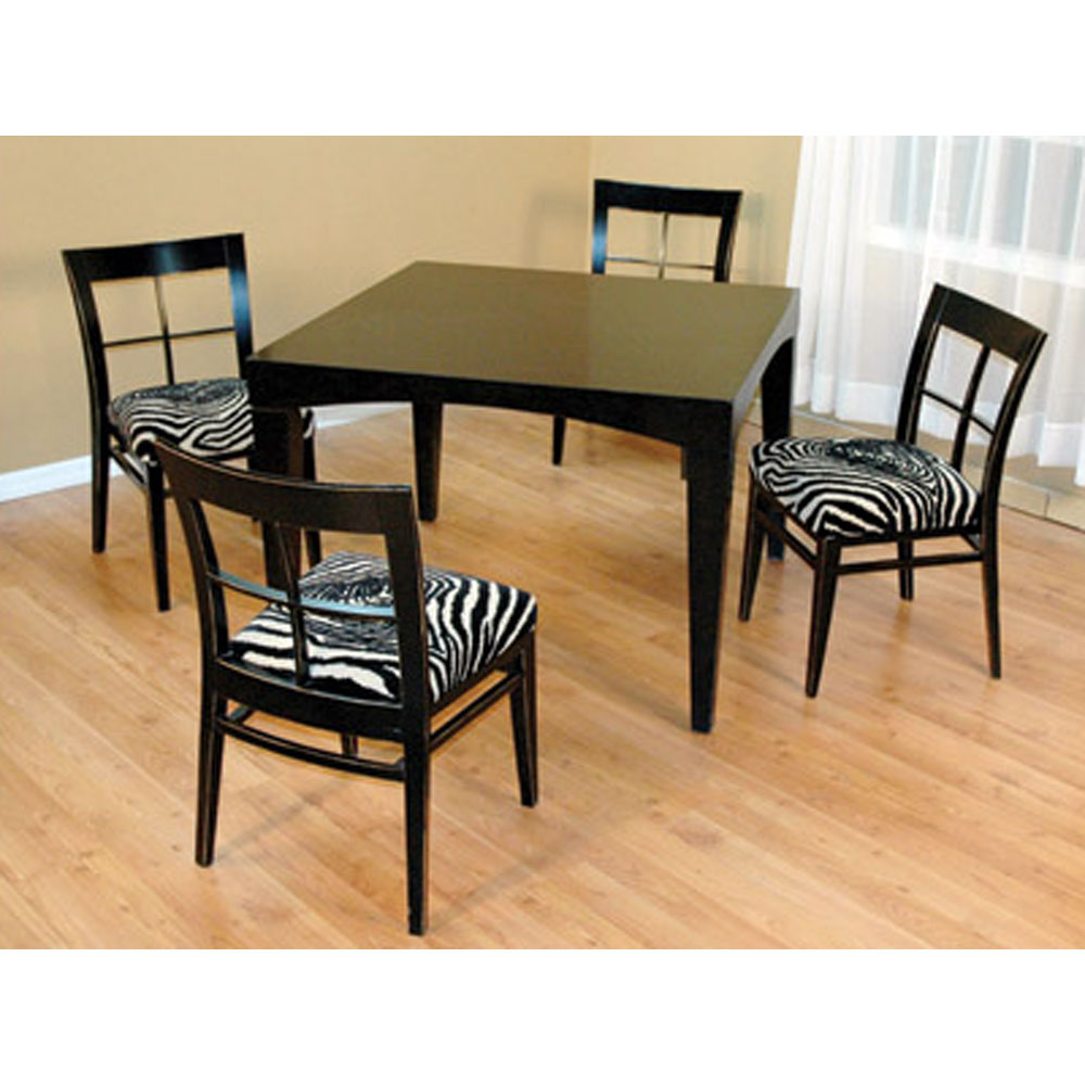 Zebra Print Dining Set