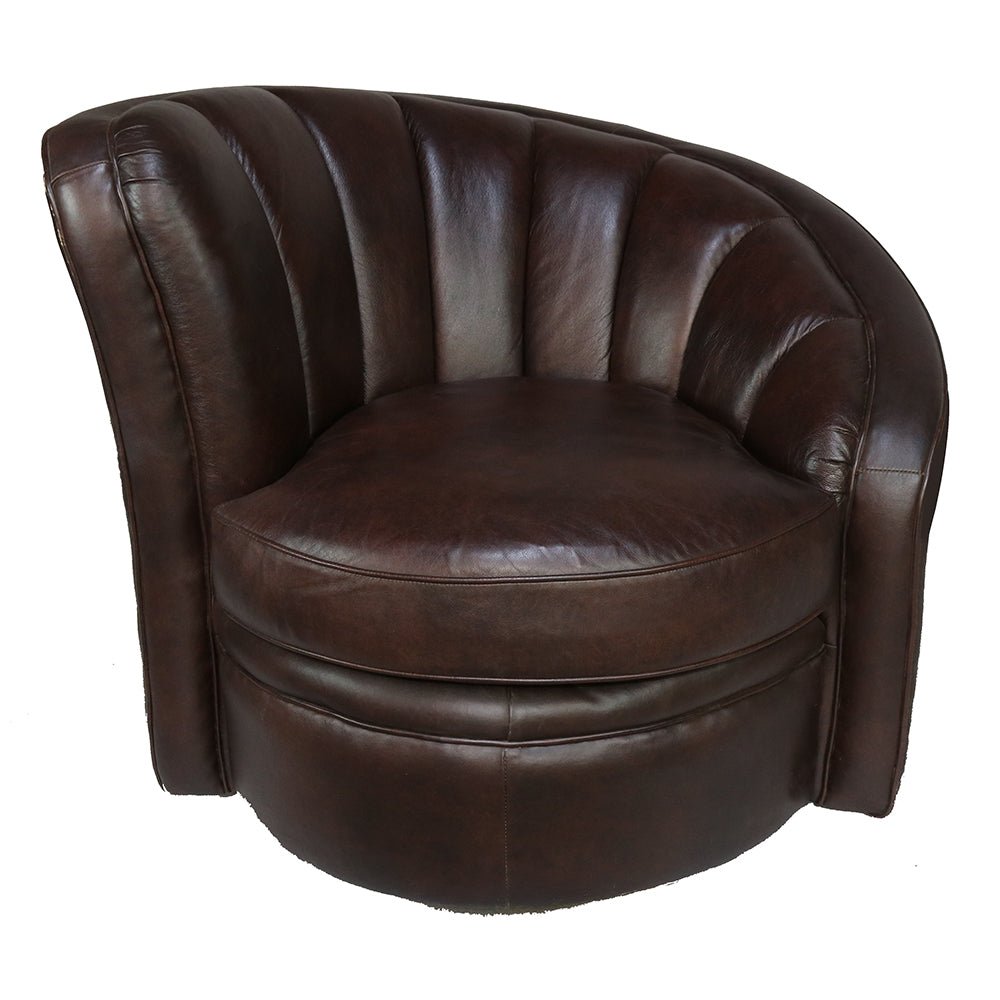 Zoro Fully Upholstered Swivel Lounge Chair_T49LC